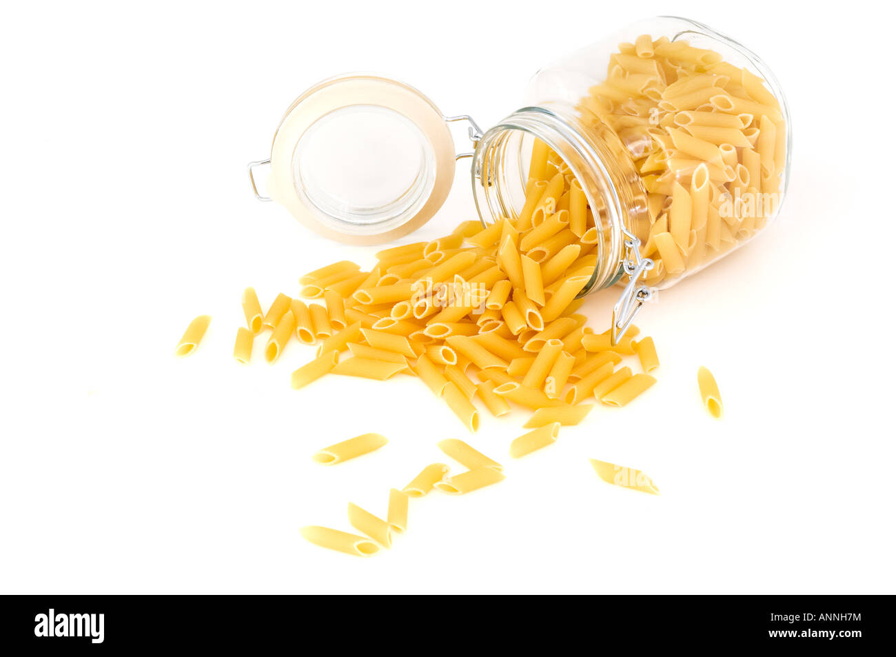 La pasta di vetro e vaso di storage Foto Stock