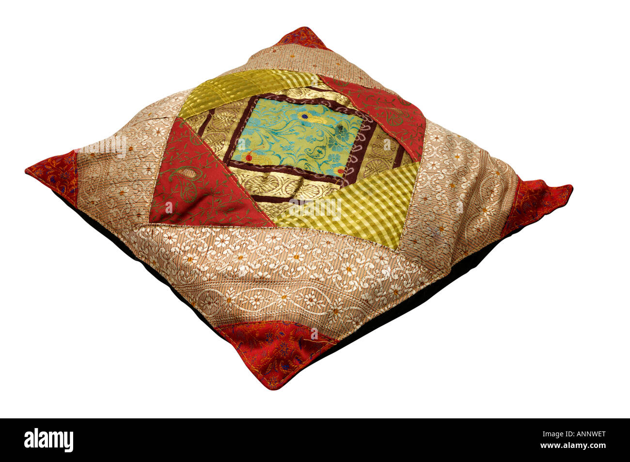Colorate etnico cuscino quadrato Foto Stock