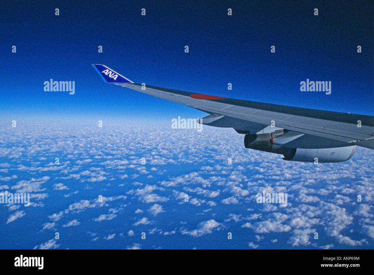 Una vista dalla finestra di aeromobili Foto Stock