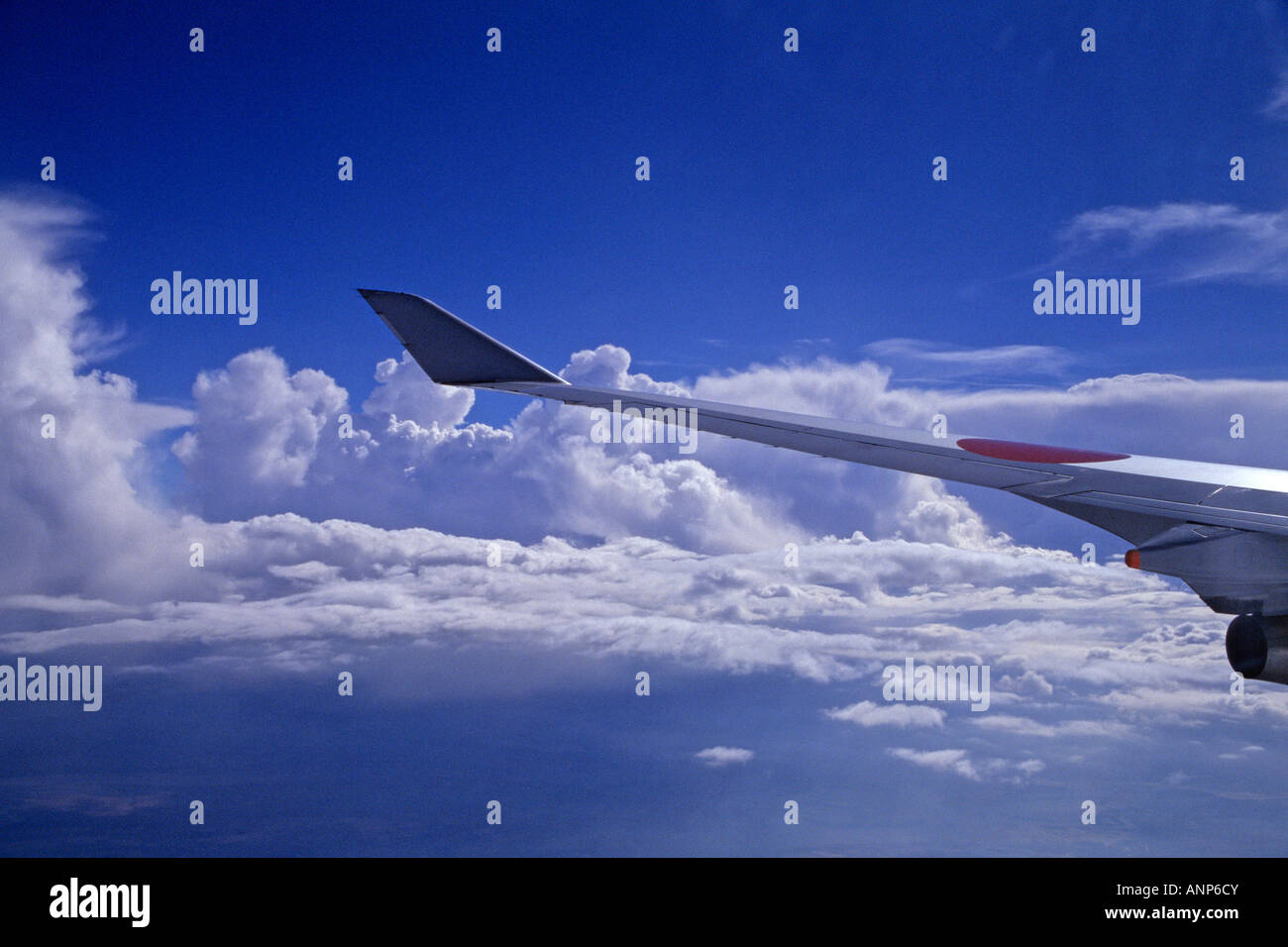 Una vista dalla finestra di aeromobili Foto Stock