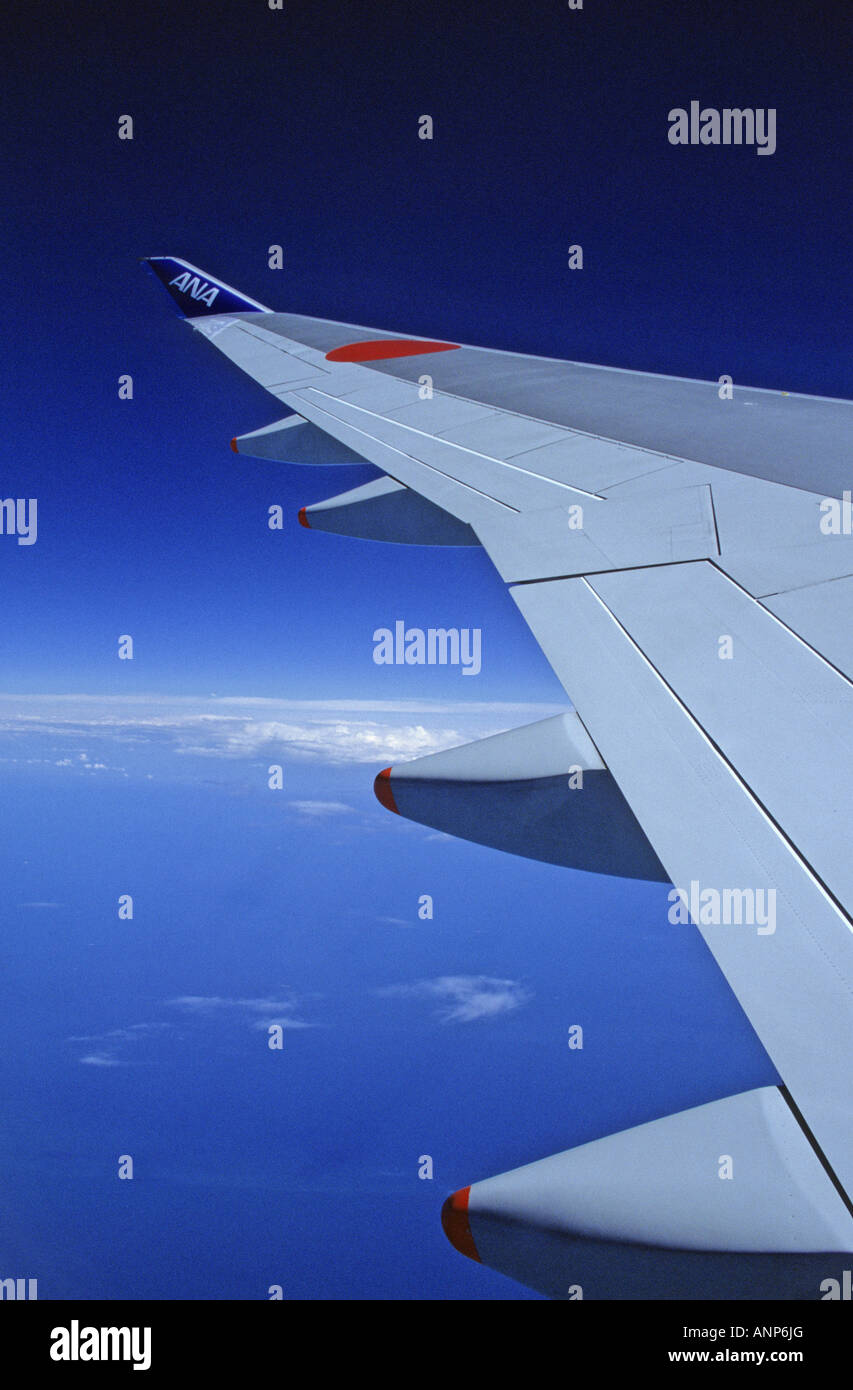 Una vista dalla finestra di aeromobili Foto Stock