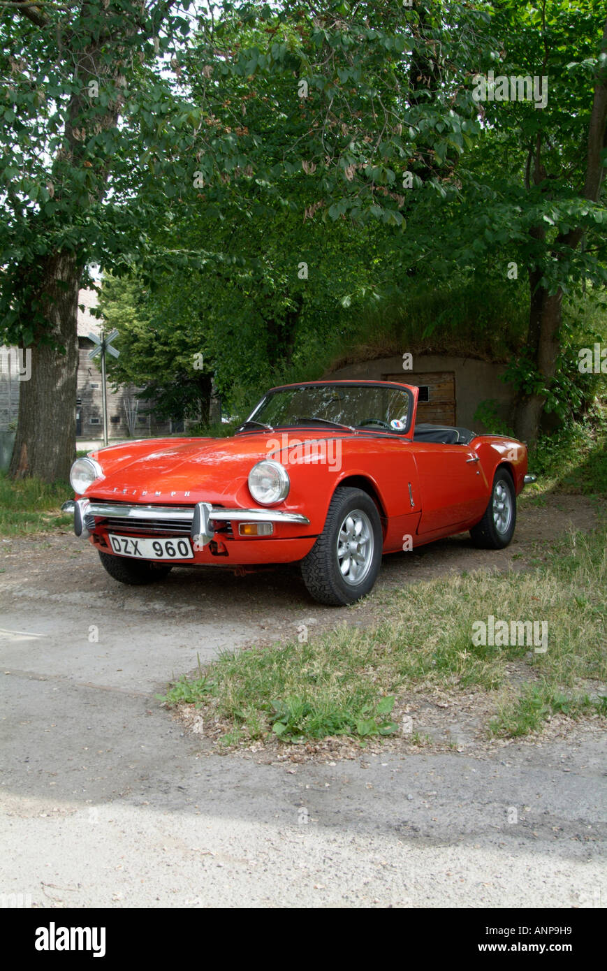 Trionfo, Spitfire, inglese, sportscar, sport, auto convertibili, classic, 2, due posti, sedili, softop, morbido, superiore Foto Stock