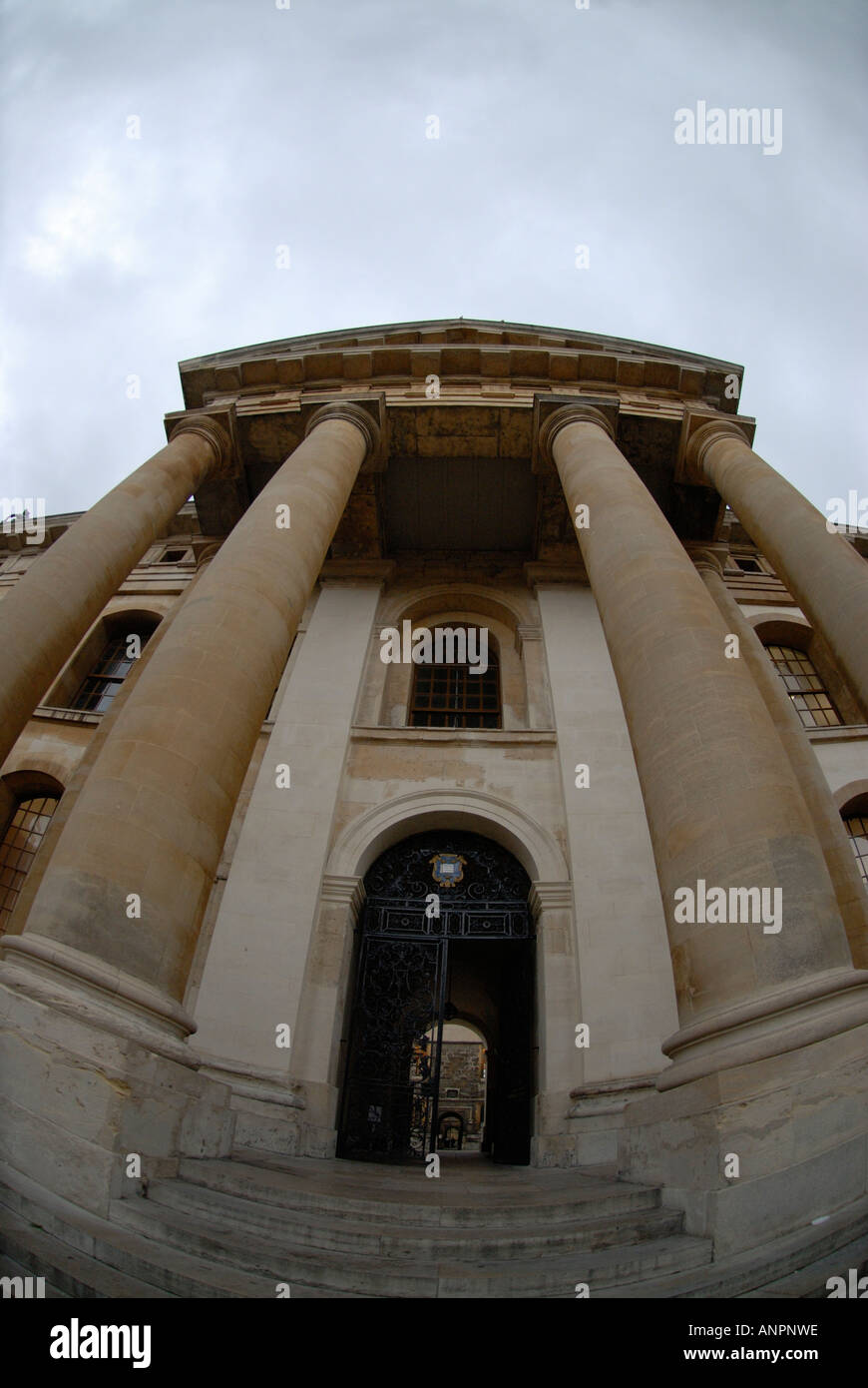 Ingresso al Clarendon Building Oxford Foto Stock