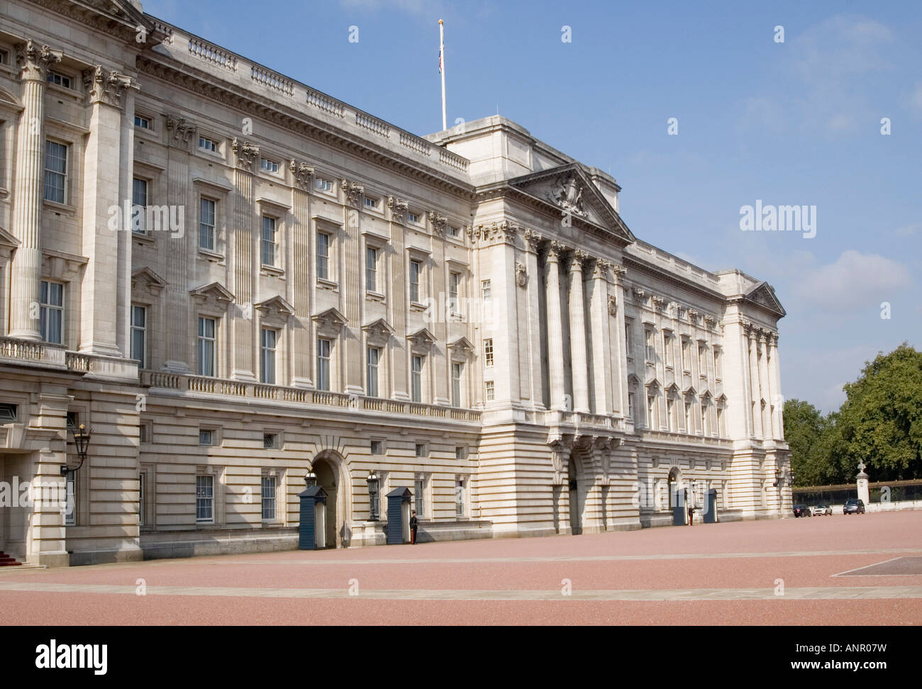 Buckingham Palace si trova a Central London Inghilterra England Foto Stock