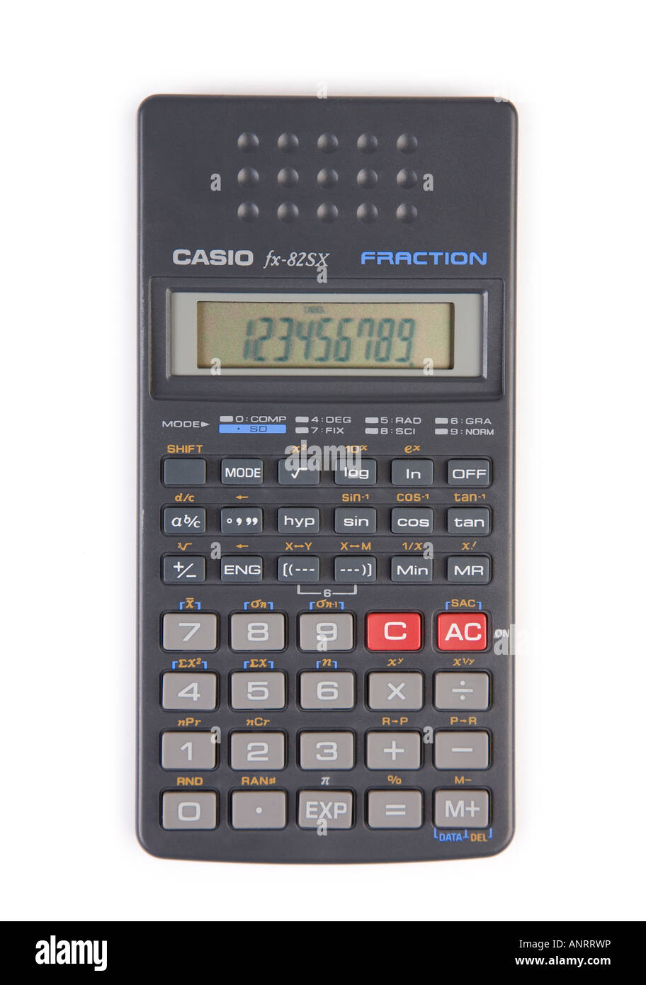 Casio pocket calcolatrice scientifica Foto stock - Alamy