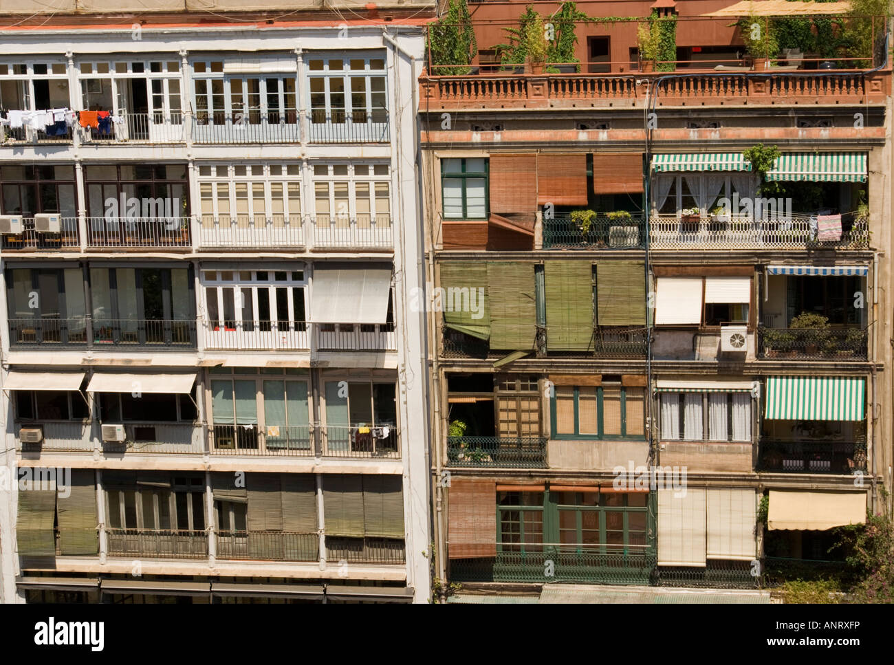 Case in Barcelona Foto Stock