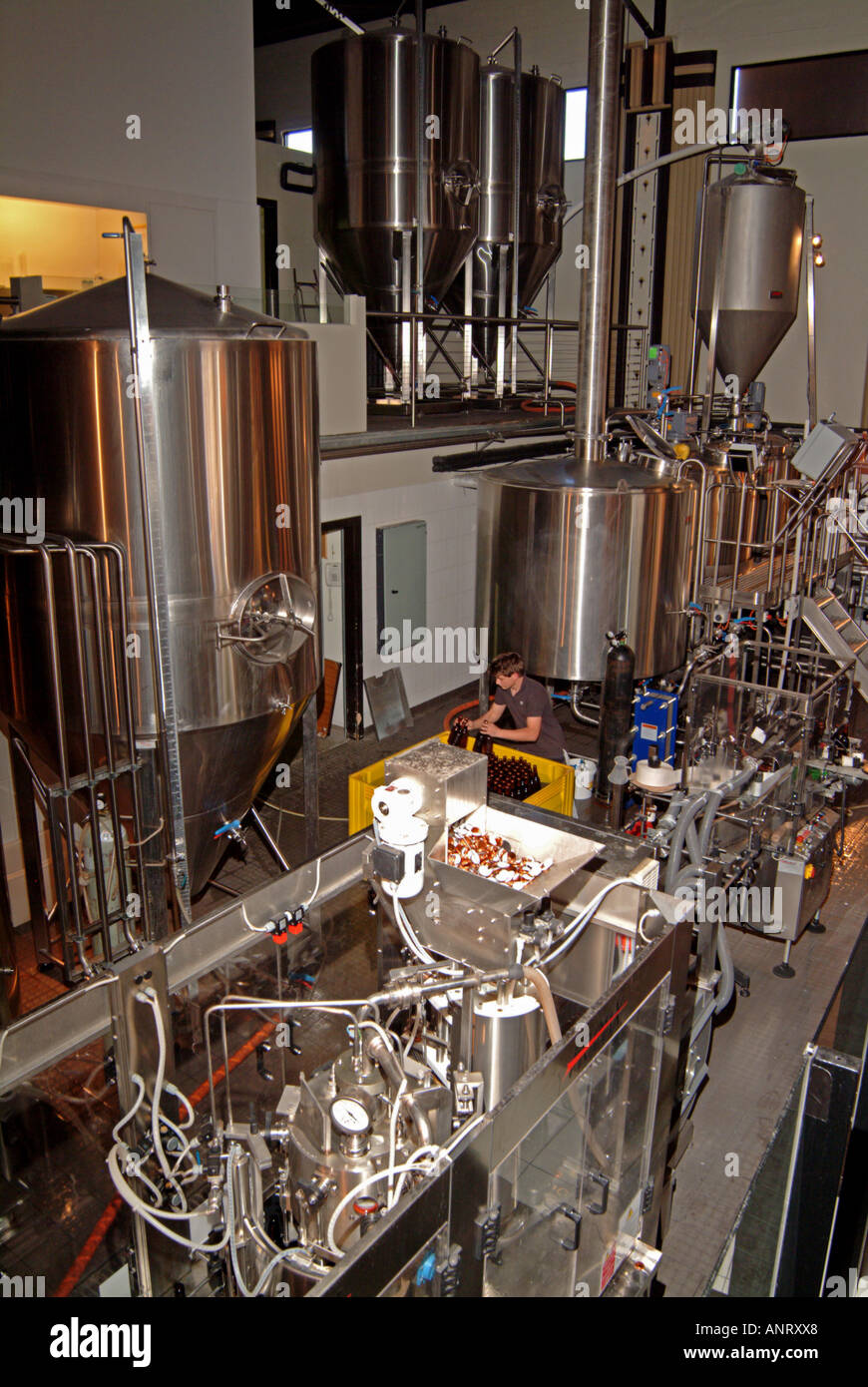 Un moderno micro birreria e impianto di imbottigliamento Mildura Australia Foto Stock