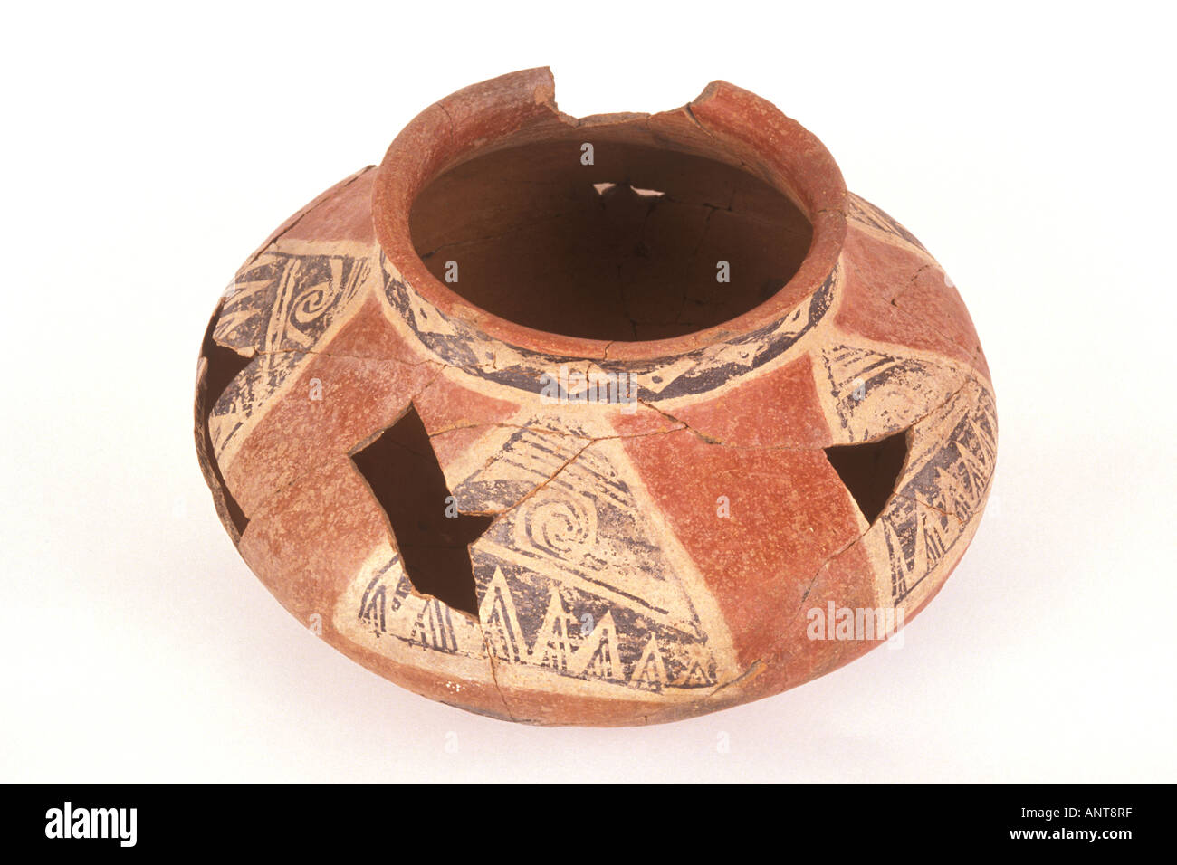 Tonto polychrome pot Tonto Basin Museum di Northern Arizona Flagstaff in Arizona Foto Stock