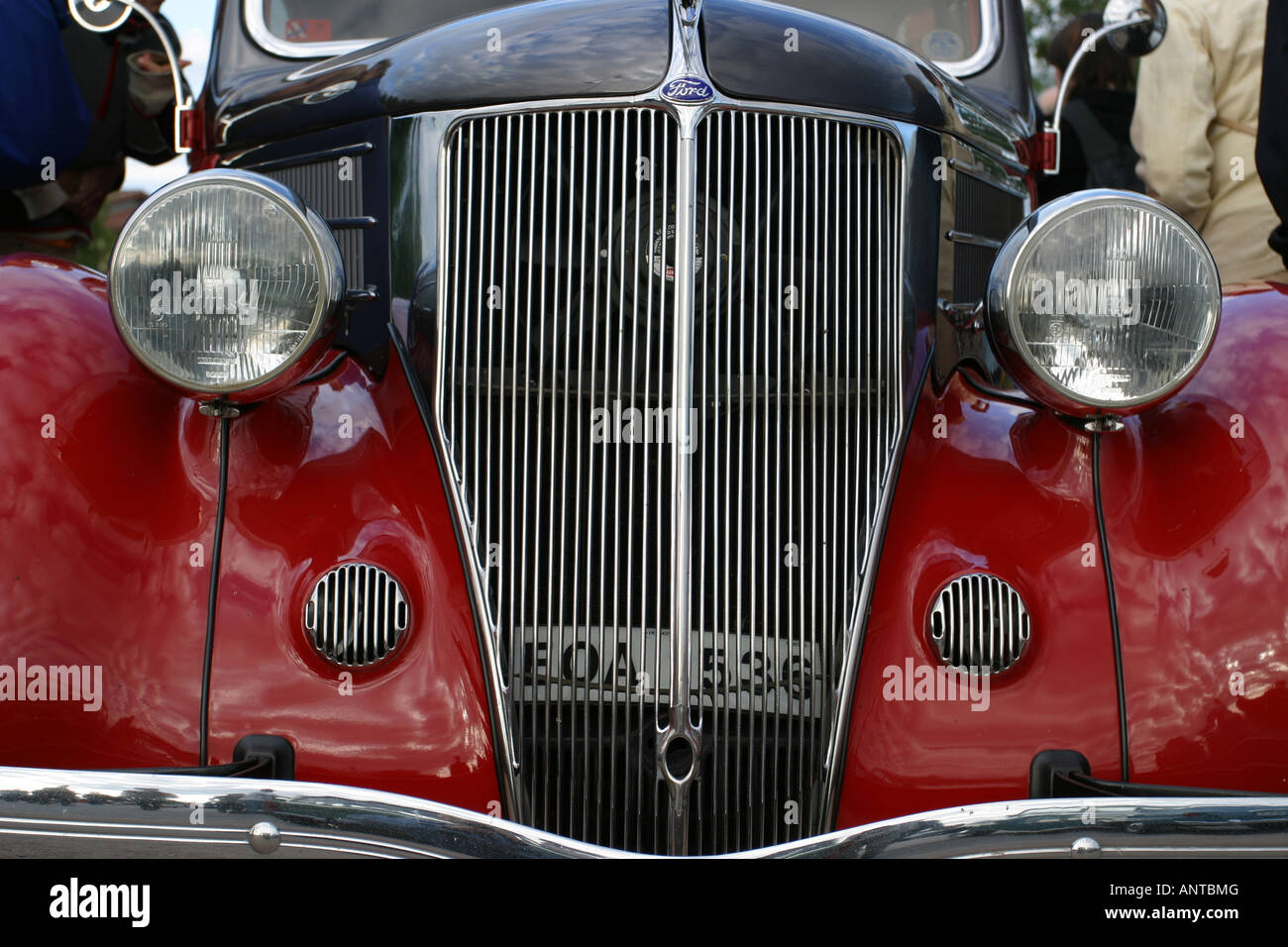 Vecchio Hotrod close up front Foto Stock