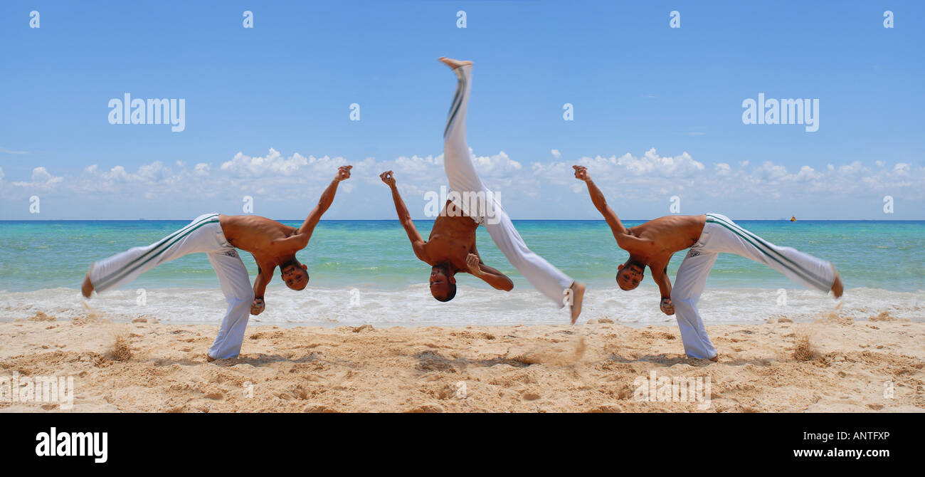 Capoeira artwork Foto Stock