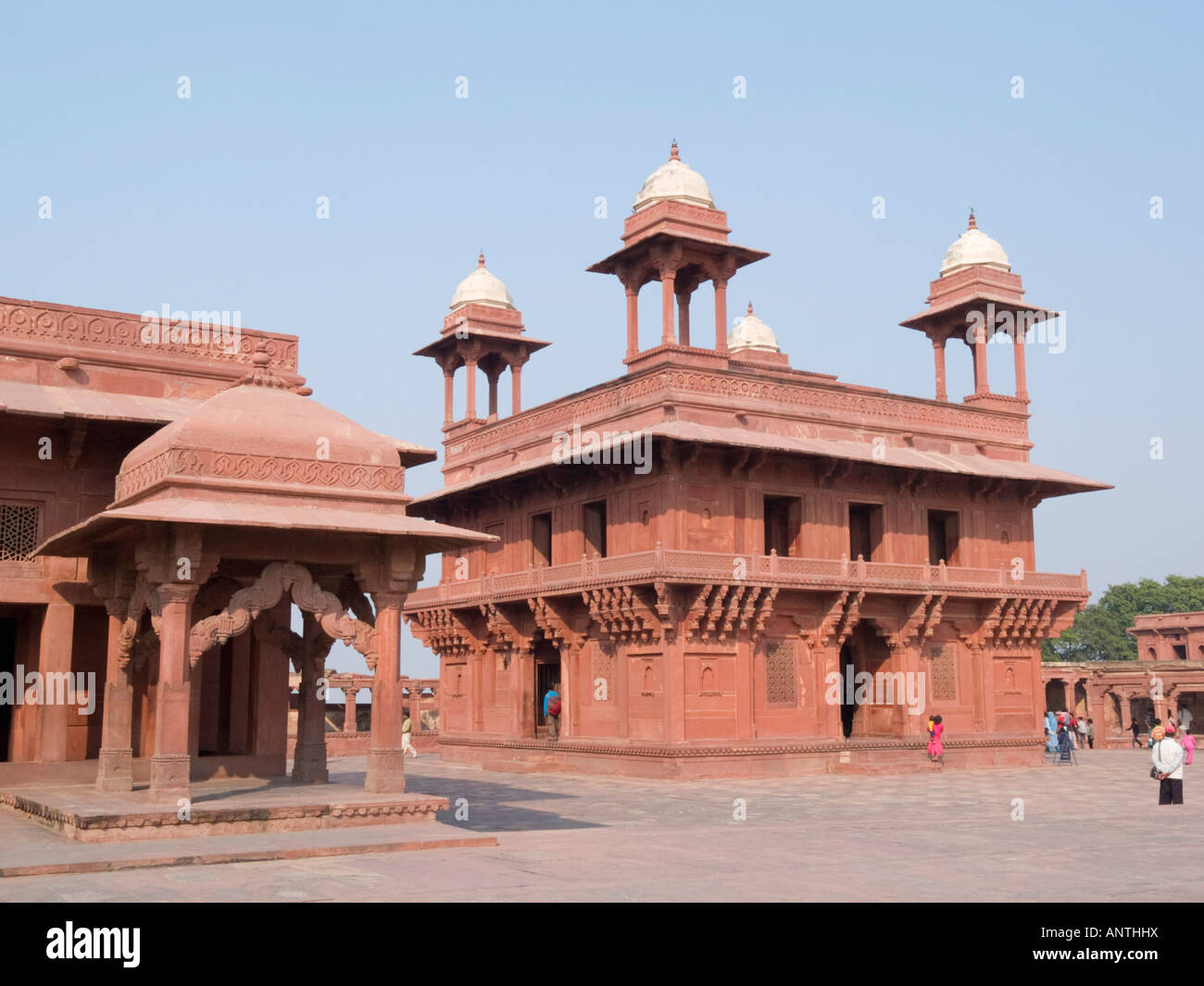 Xvi secolo Diwan i Khas Hall dell udienza privata in abbandonato " Città di vittoria' Fatehpur Sikri Uttar Pradesh, India Foto Stock