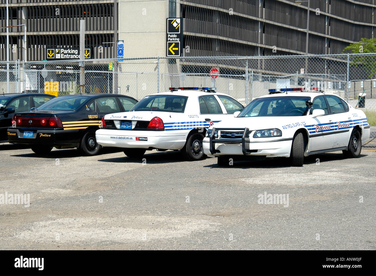 La città di Detroit del dipartimento di polizia di composto del veicolo Foto Stock