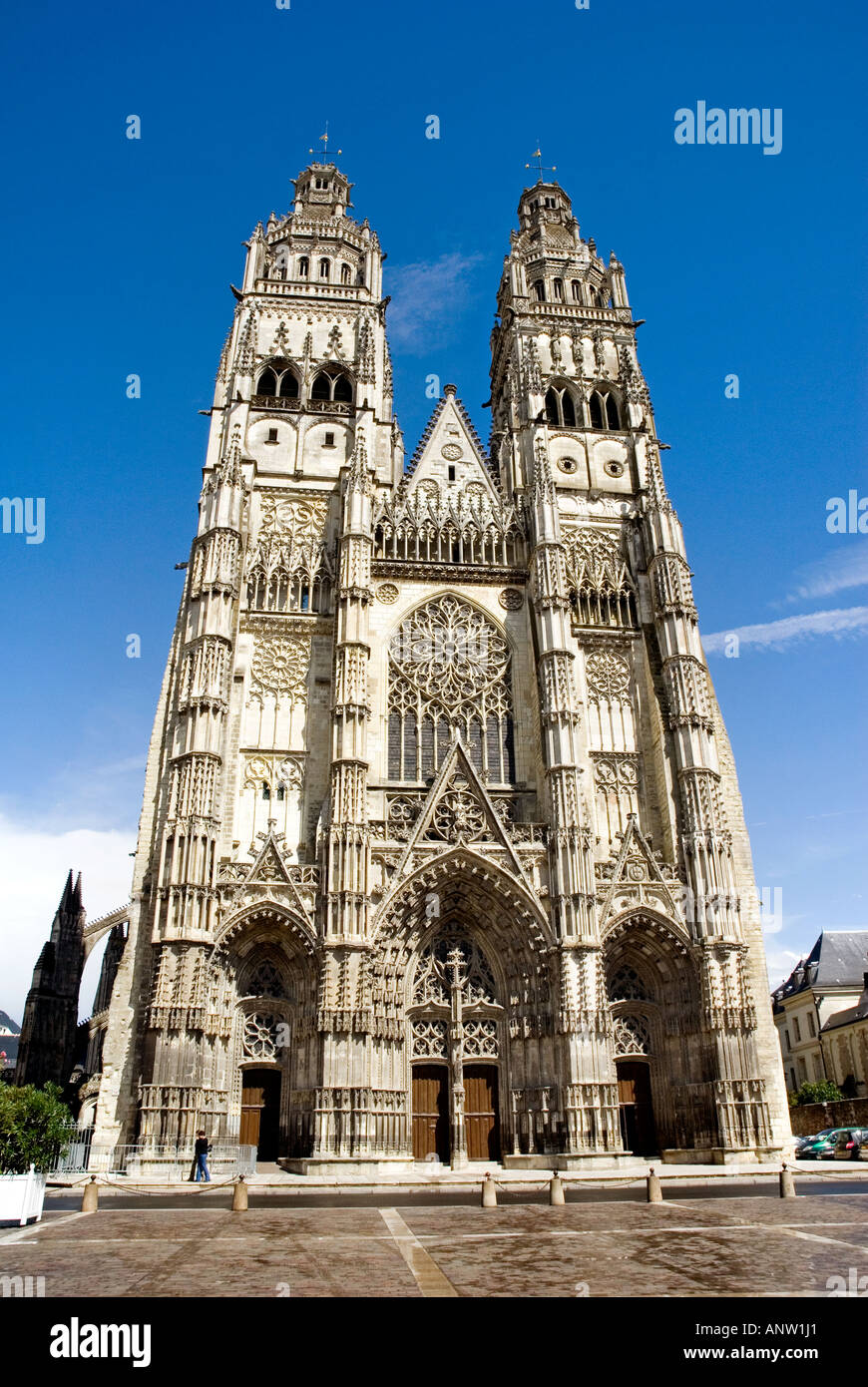 Cattedrale di Tours Foto Stock
