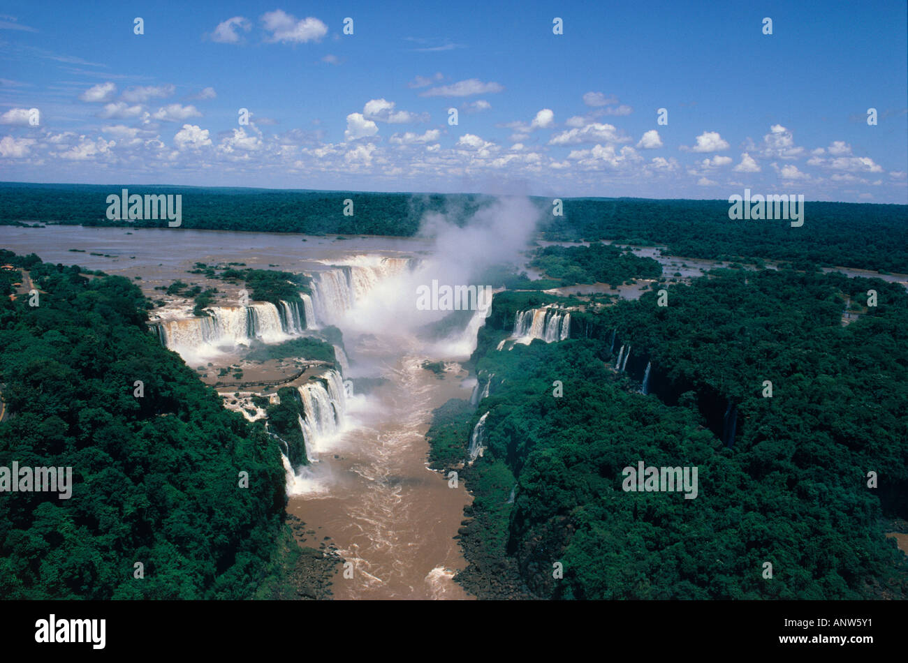 Antenna cascate Iguacu stato di Paraná brasile Foto Stock