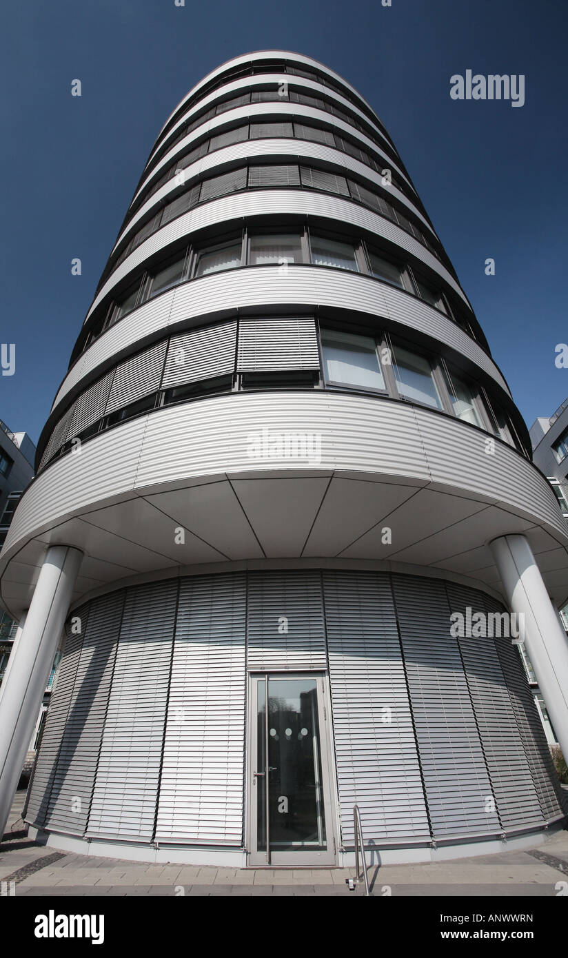Costruzione di cinque barche nel porto interno, in Germania, in Renania settentrionale-Vestfalia, la zona della Ruhr, Duisburg Foto Stock