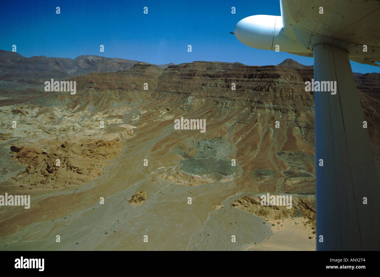 Africa, Namibia, Damaraland. Vista aerea del nord ovest della Namibia. Foto Stock