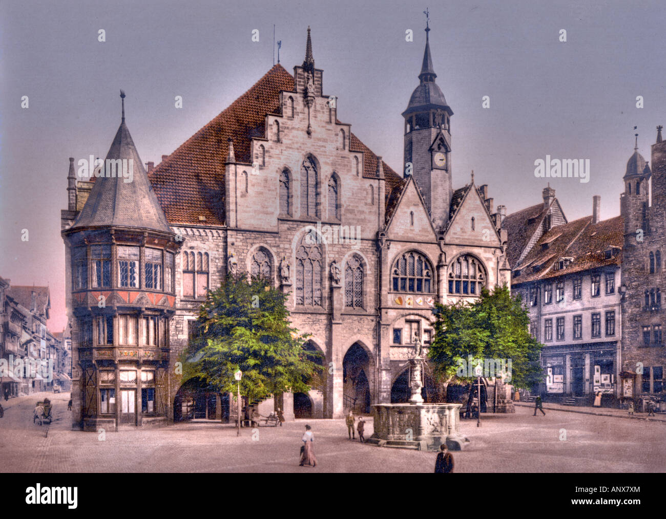 Il municipio, Hildesheim, Sassonia, Germania Foto Stock