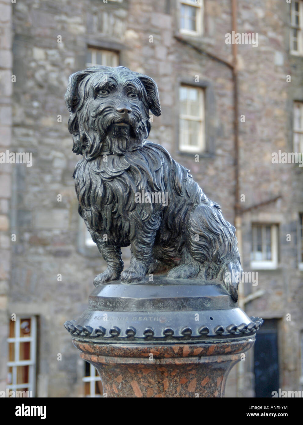La statua di Greyfriars Bobby, a Edimburgo, è designato come una categoria un edificio elencato da Historic Scotland. Foto Stock