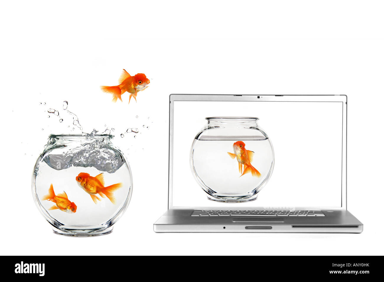 Unire il mondo virtuale Foto Stock