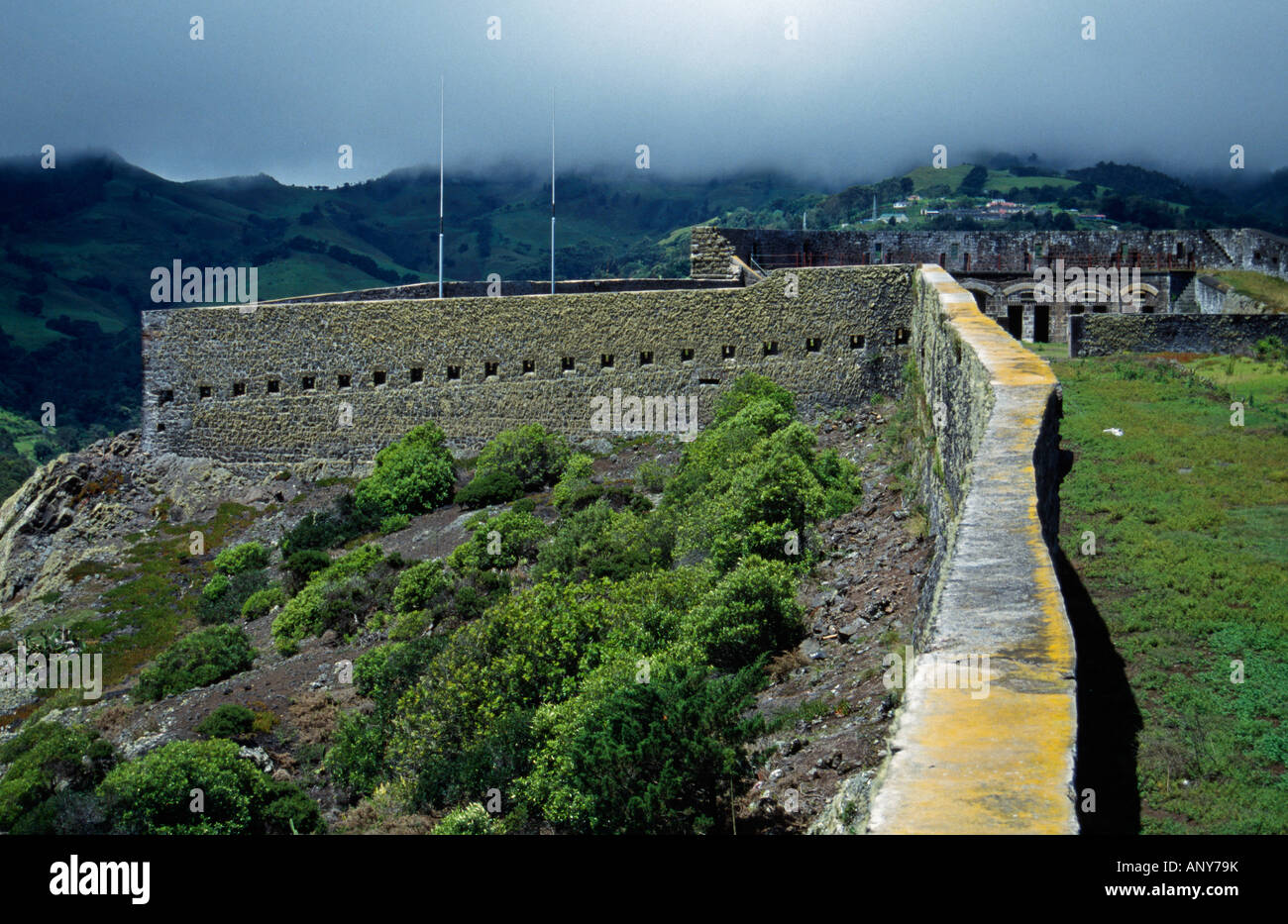 Saint Helena, Jamestown. Alto Poggio Fort. Foto Stock