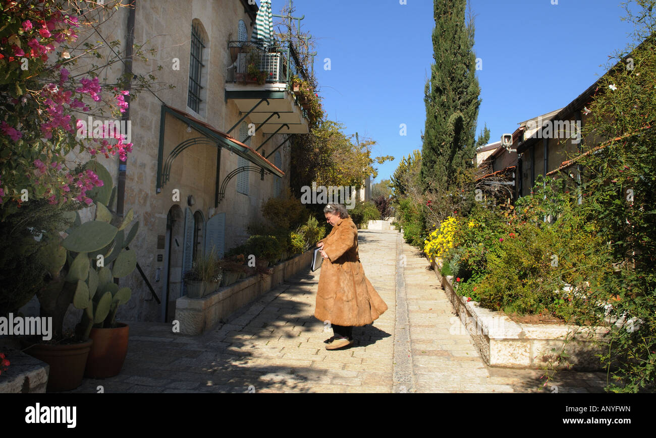 Bella Mishkenot Sha ananim Gerusalemme in Israele Foto Stock