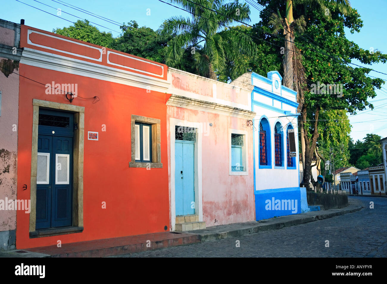 Street View di olinda vicino a Recife stato di pernambuco brasile Foto Stock