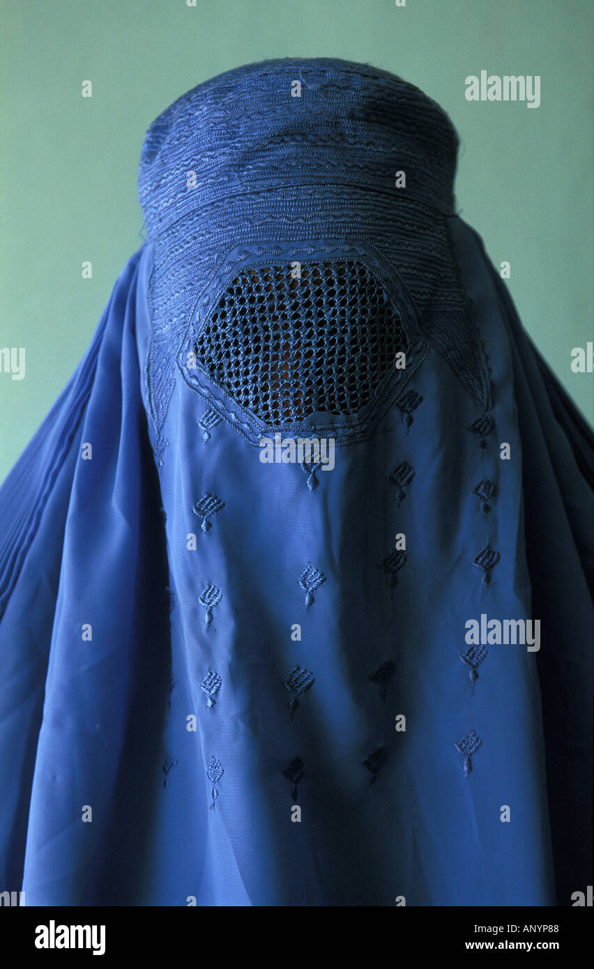 Ritratto di una donna con il burka Foto Stock
