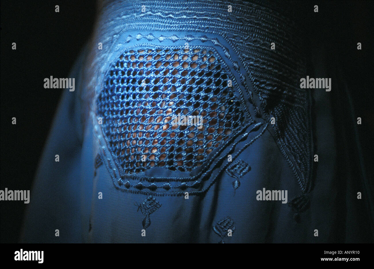 Ritratto di una donna con il burka Foto Stock