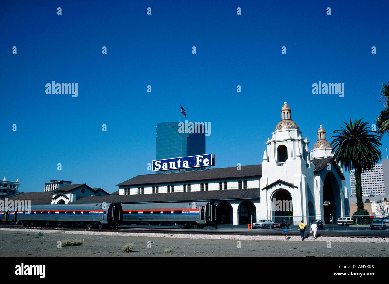 Santa Fe railroad station città di san diego stato della California usa Foto Stock