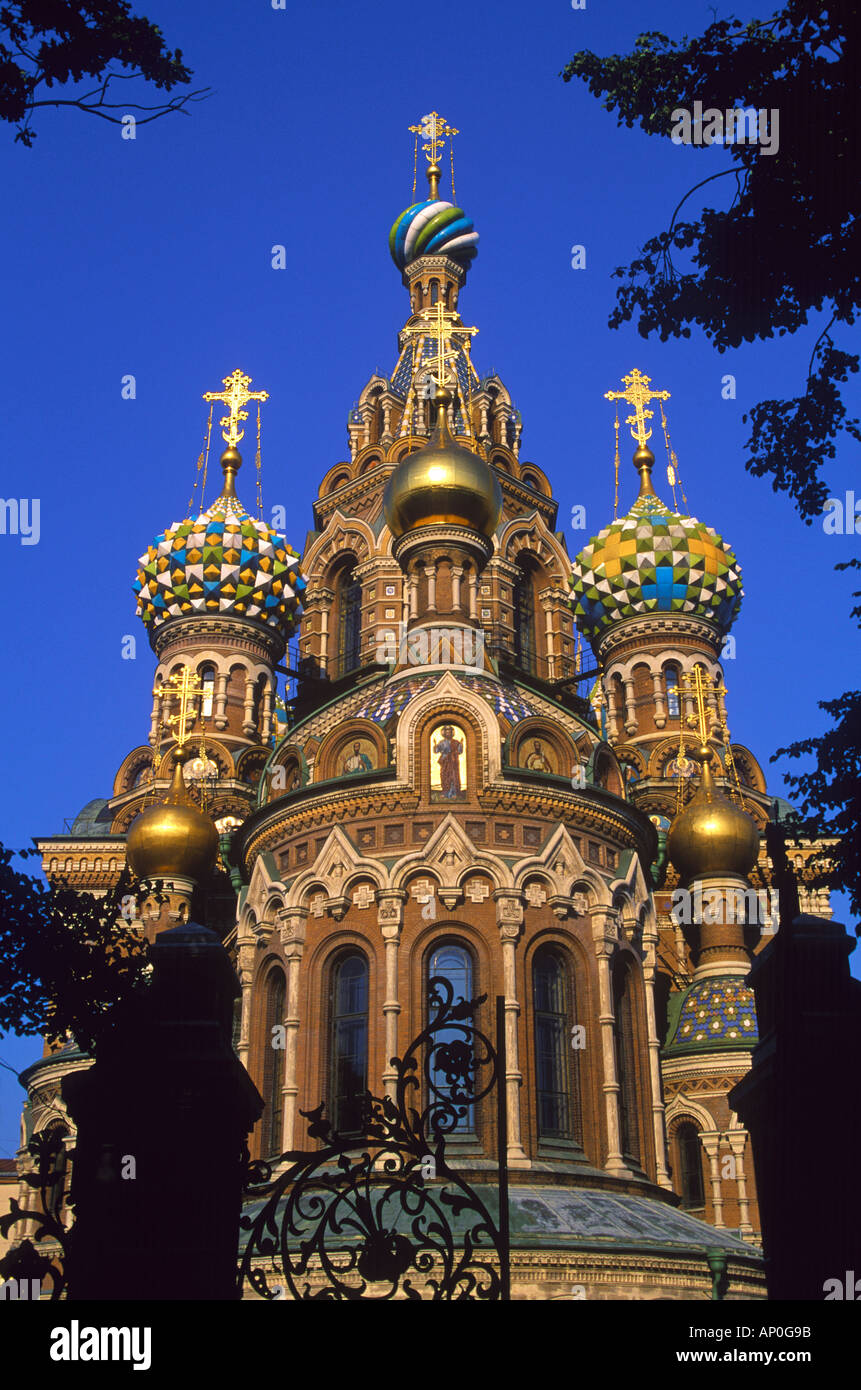 Chiesa della Resurrezione San Pietroburgo Russia Foto Stock