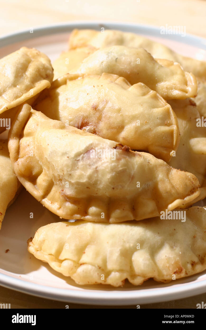 Panzerotti italiano meridionale gnocco fritto Foto Stock