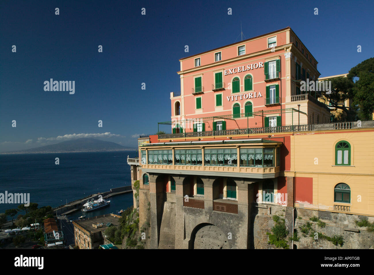 L'Italia, Campania, (Penisola Sorrentina), Sorrento - Grand Hotel Excelsior Vittoria Foto Stock