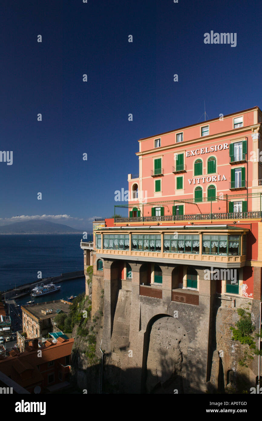 L'Italia, Campania, (Penisola Sorrentina), Sorrento - Grand Hotel Excelsior Vittoria Foto Stock