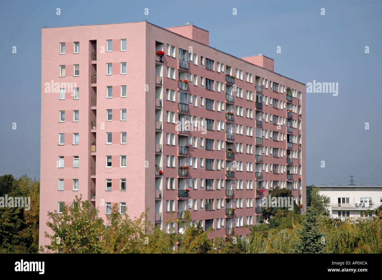 Casa di appartamenti a Varsavia, Polonia Foto Stock