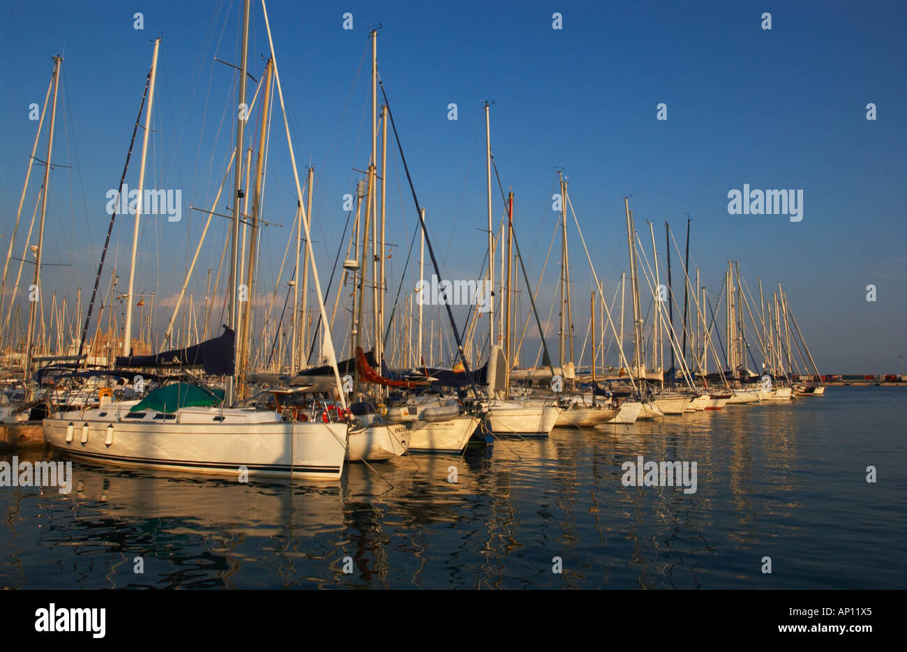 Serata a Marina di Palma di Maiorca Foto Stock