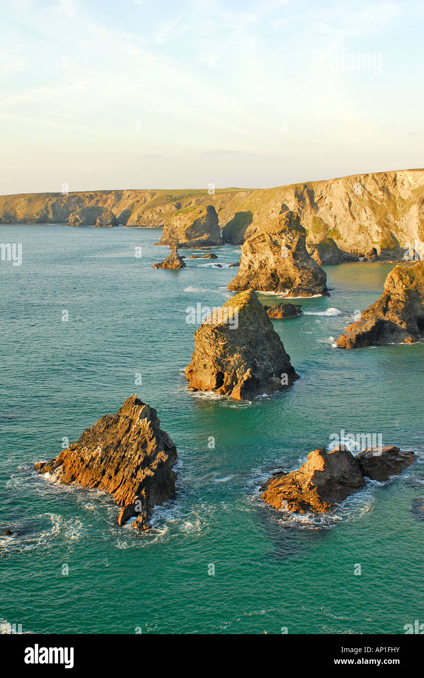 Tregurrian, vicino a Padstow, Cornwall, Regno Unito Foto Stock