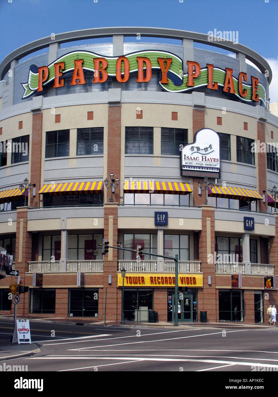 Peabody Place Retail e centro di intrattenimento di Memphis, Stati Uniti d'America Foto Stock