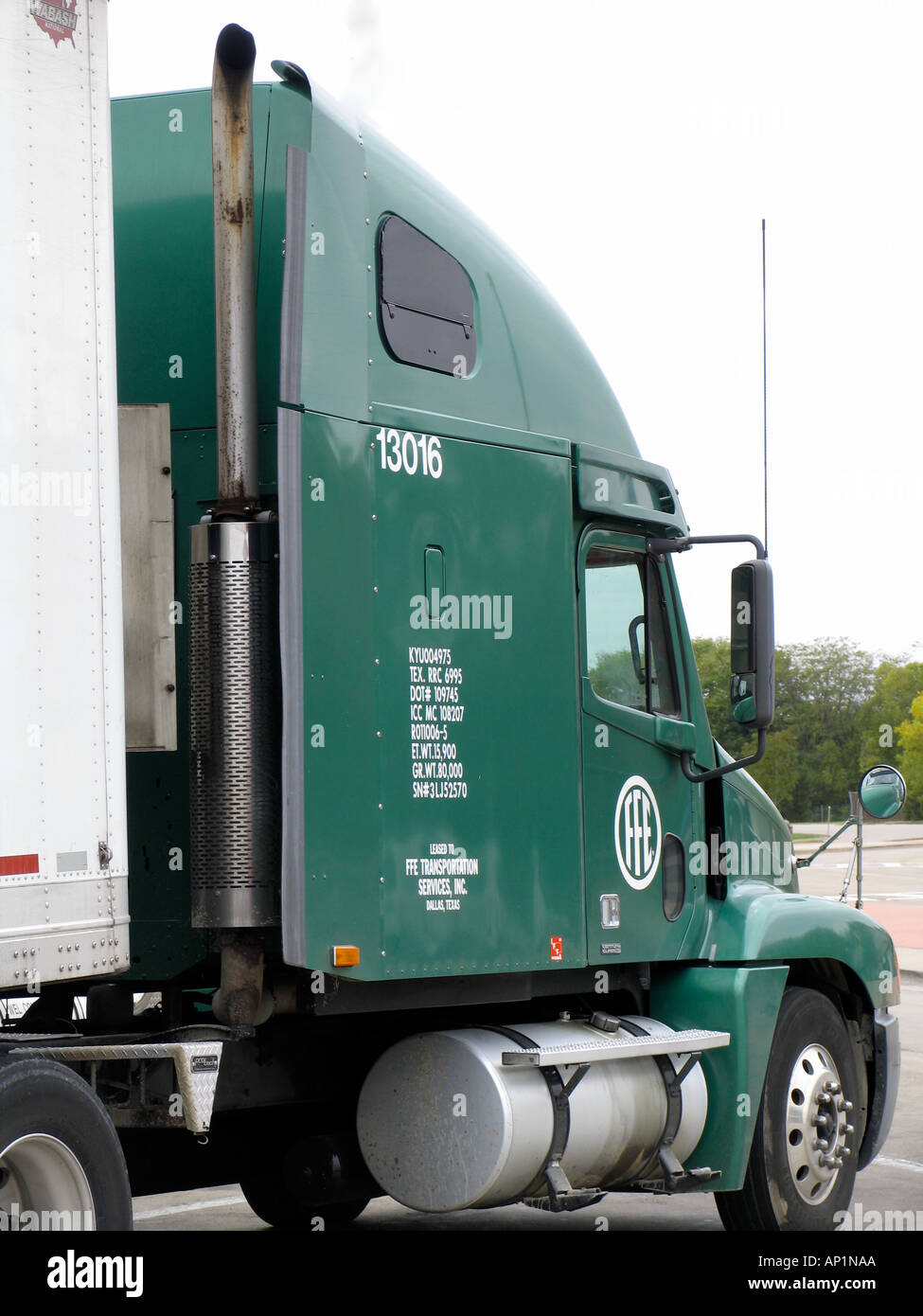 Carrello di appoggio I55 interstate Illinois USA Foto Stock