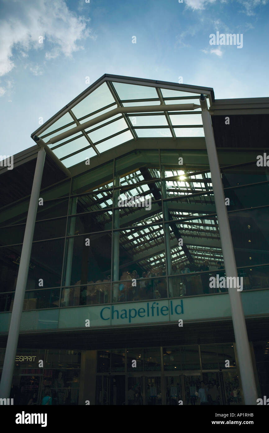 Ingresso Chapelfield Shopping Centre Norwich Regno Unito Foto Stock
