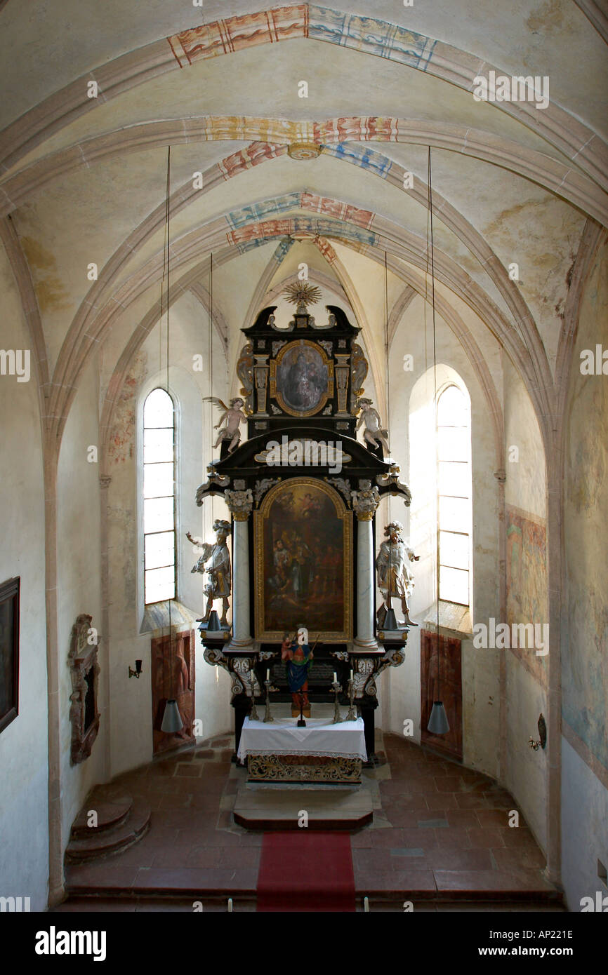 Cappella in castello di Neuburg sul Inn Bassa Baviera Foto Stock