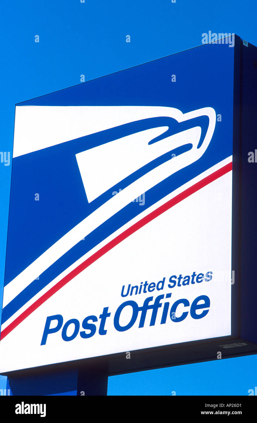 Stati Uniti Post Office segno Foto Stock