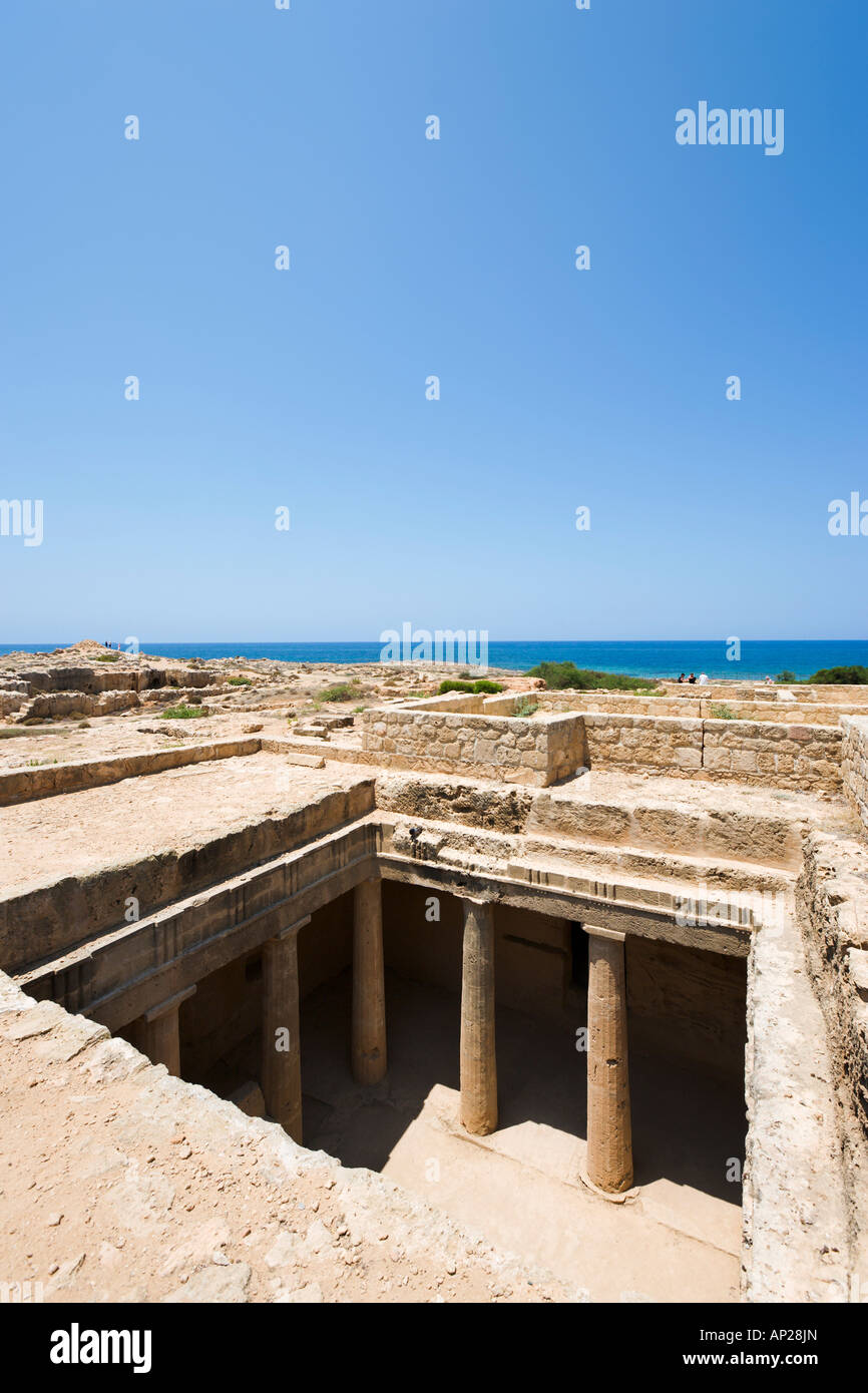 Tombe dei Re vicino a Paphos, nella costa occidentale di Cipro Foto Stock