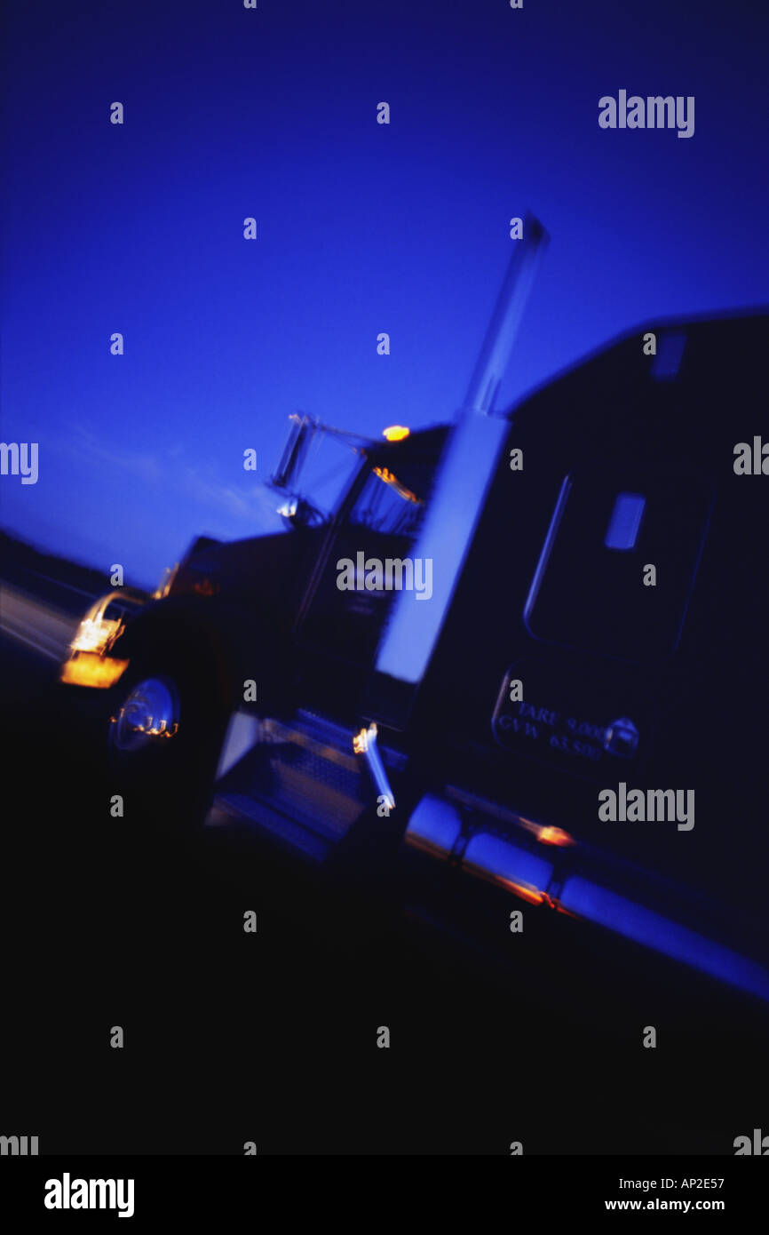 Camion semi Foto Stock