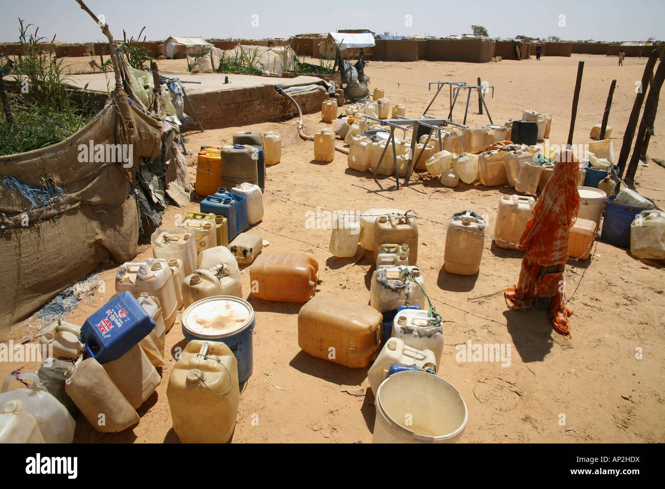 Watersupply come aiuti umanitari Foto Stock