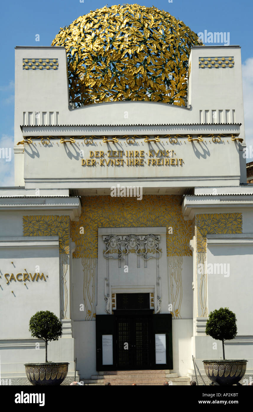 La secessione edificio in stile art nouveau a Vienna, in Austria Foto Stock