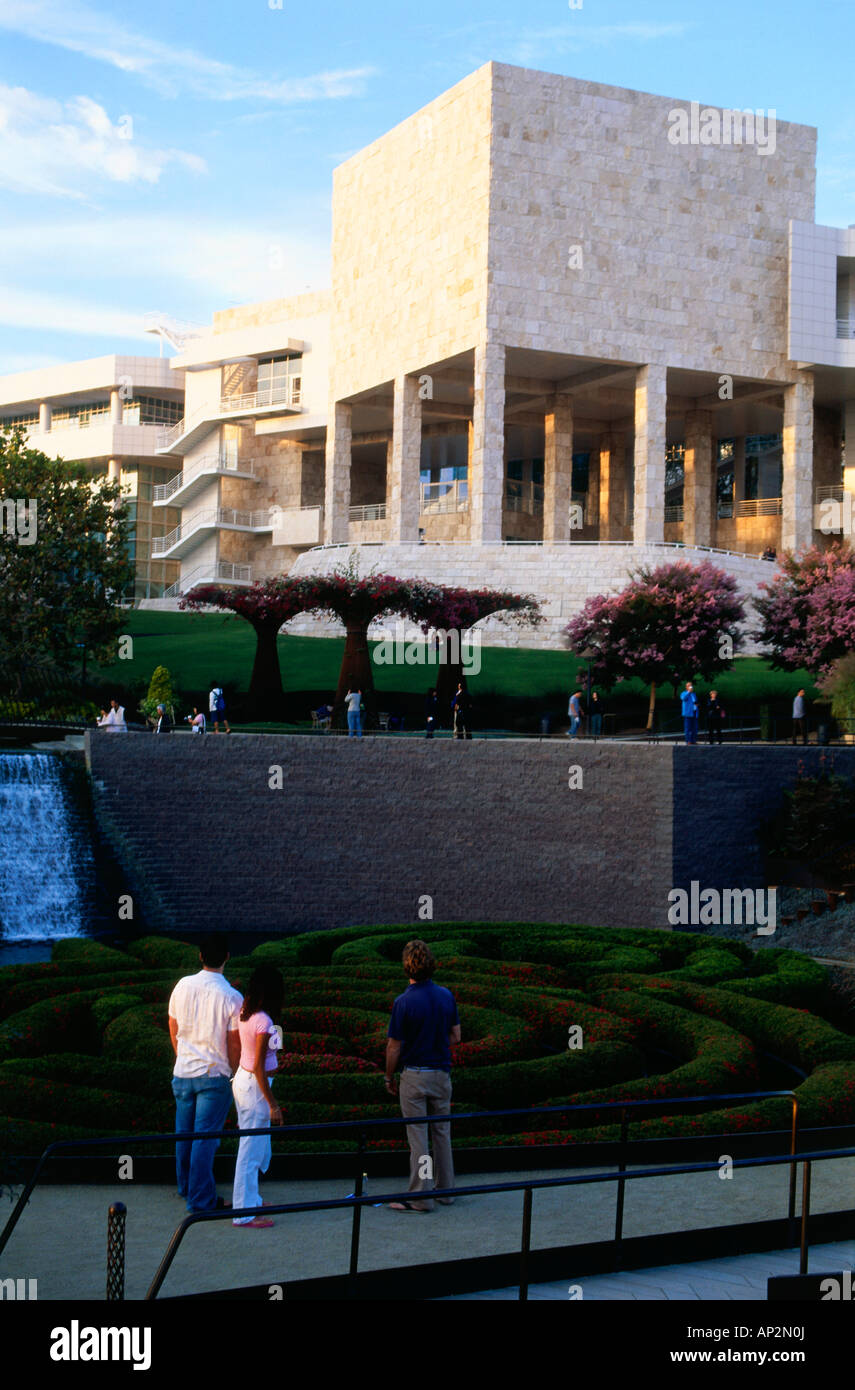 Nel giardino centrale di Getty Center, CALIFORNIA, STATI UNITI D'AMERICA Foto Stock