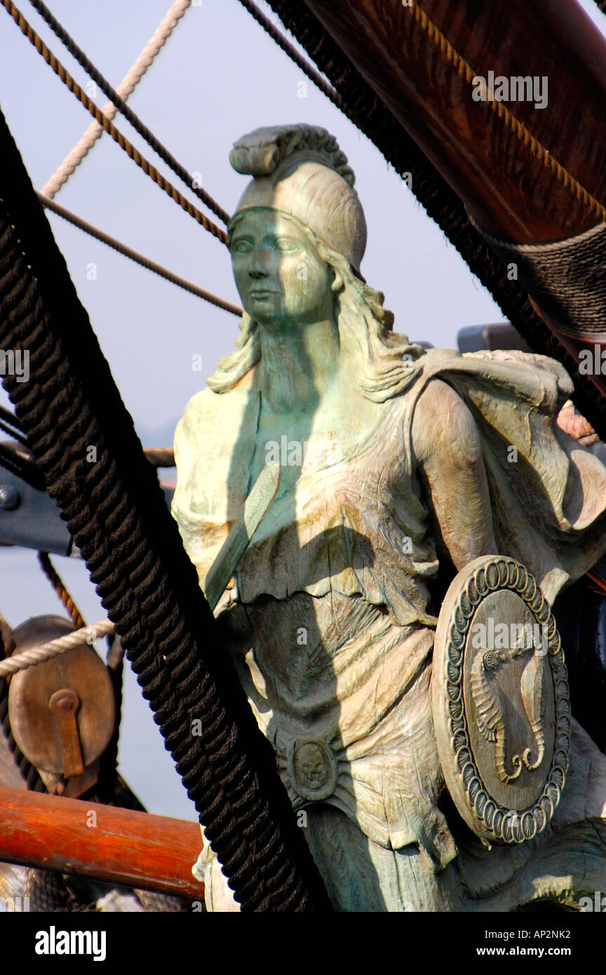 Maidenhead dell'HMS sorpresa la nave nel film Master e comandante il lato lontano del mondo, il Museo Marittimo di San Diego Foto Stock