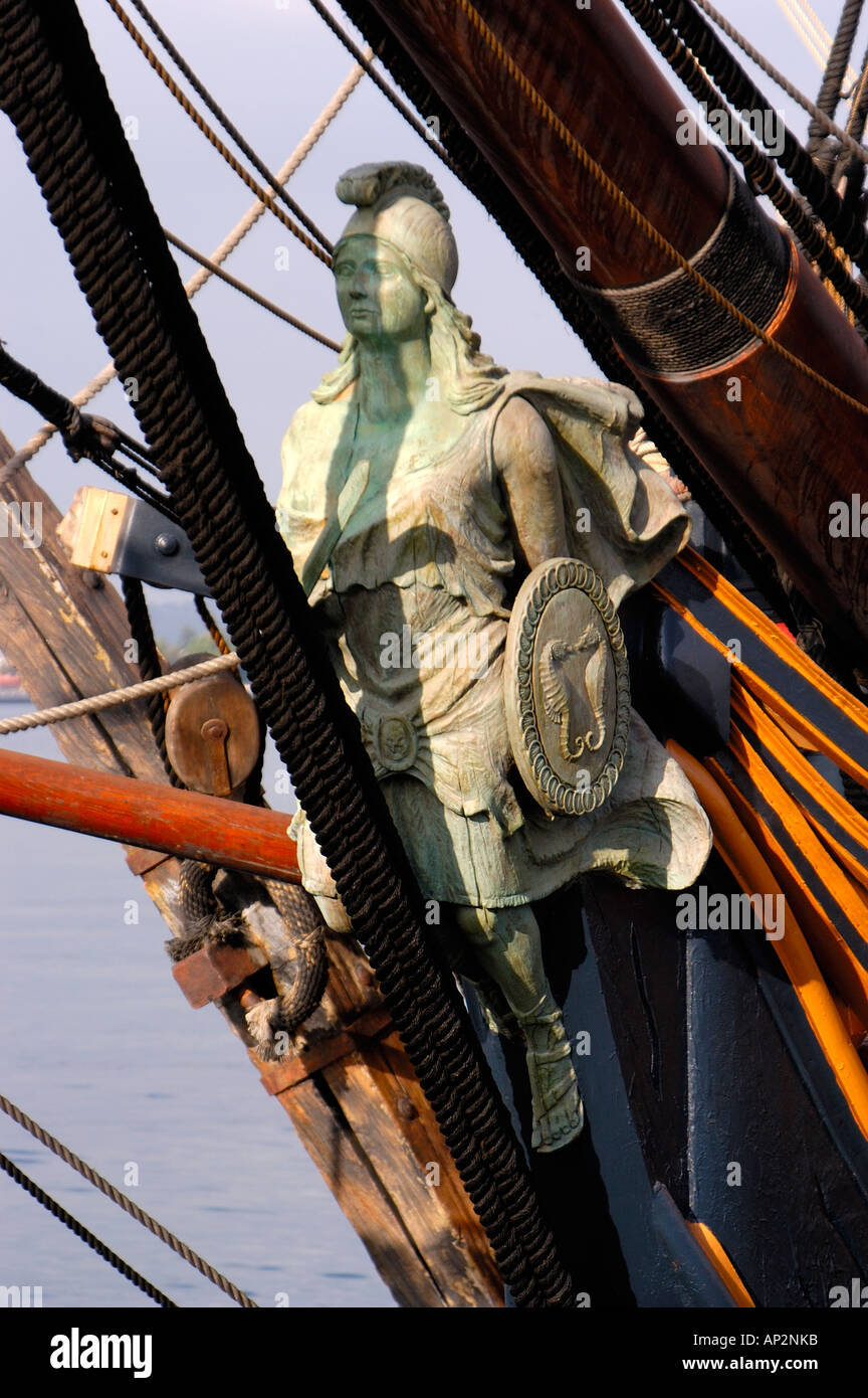 Maidenhead dell'HMS sorpresa la nave nel film Master e comandante il lato lontano del mondo Maritime Museum di San Diego Foto Stock