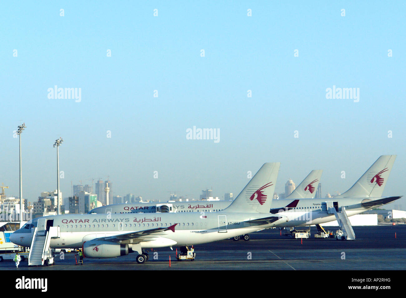 Dall'Aeroporto Internazionale di Doha, in Qatar Foto Stock