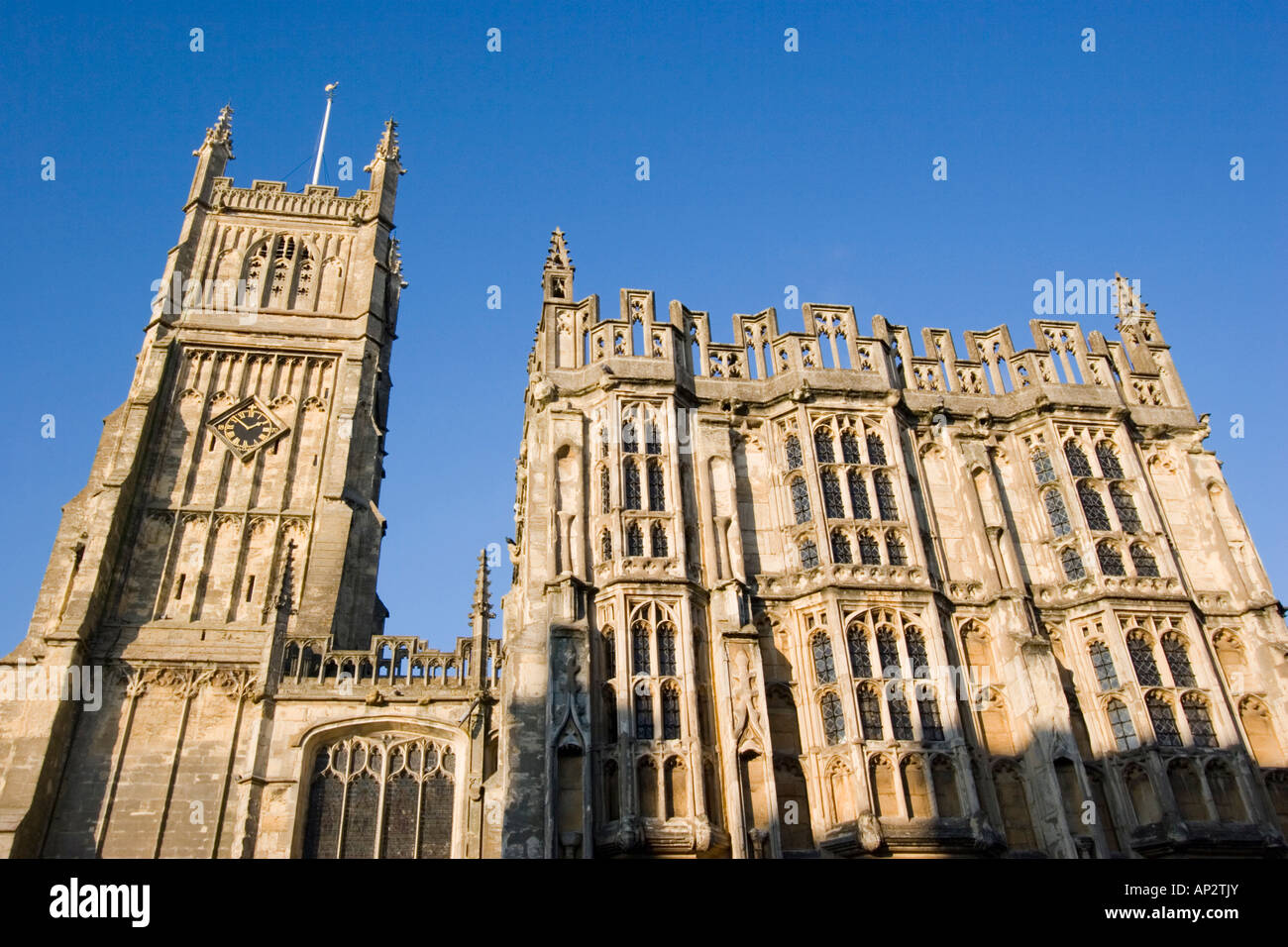 Cirencester San Giovanni Battista s chiesa conosciuta come la Cattedrale di Cotswolds Foto Stock